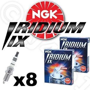 Jeu de 8 bougies NGK Iridium indice 6 pour V8 GEMS au GPL